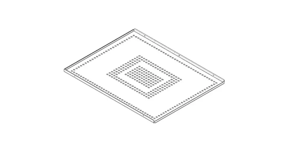 DORNBRACHT SENSORY SKYATT Abdeckung ERSATZTEILE 091102146 790 x 610 x 22 mm Edelstahl hochglanz, 091102146-87 Galeriebild 1